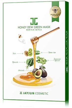Amazon.com : JAYJUN Honey Dew Green Mask 0.84Fl. Oz Pack of 5 : Beauty 面膜