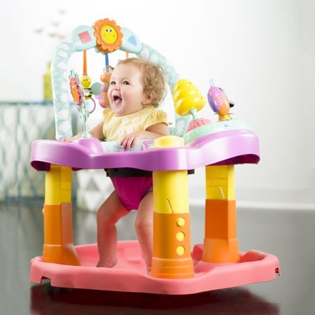 Exersaucer Double Fun Activity Center, Pink Bumbly