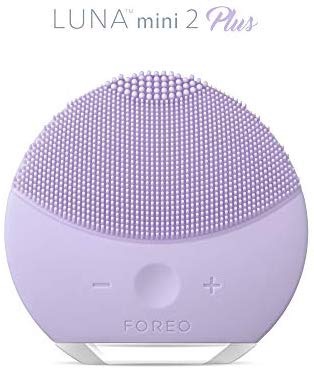 FOREO LUNA mini 2 Facial Cleansing Brush and Portable Skin Care device made with Ultra Hygienic Soft Silicone for Every Skin Type USB Rechargeable Pink Plus 特别版mini 2 plus 紫色与粉色