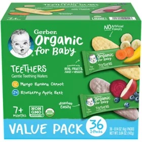 有机泡芙特价Gerber Organic Puffs, Variety Pack (1.48 oz., 6 pk.) - Sam's Club