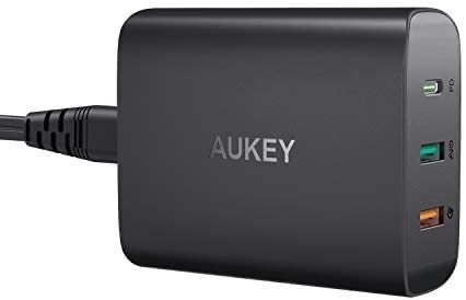 AUKEY 74.5W 3口 USB A+C 充电头