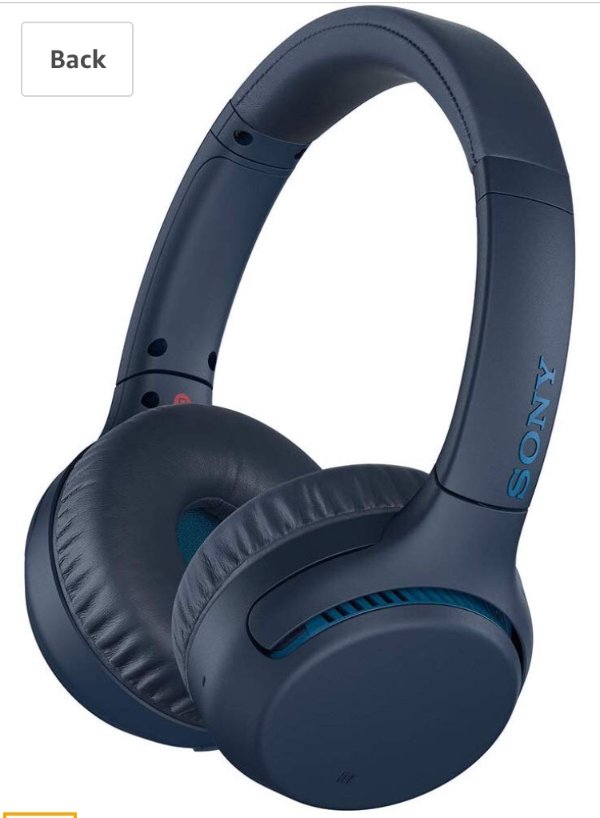 Sony WH-XB700 Wireless Extra Bass Bluetooth Headphones