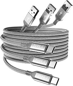 Elebase USB Type C Charger Cable 3 Pack