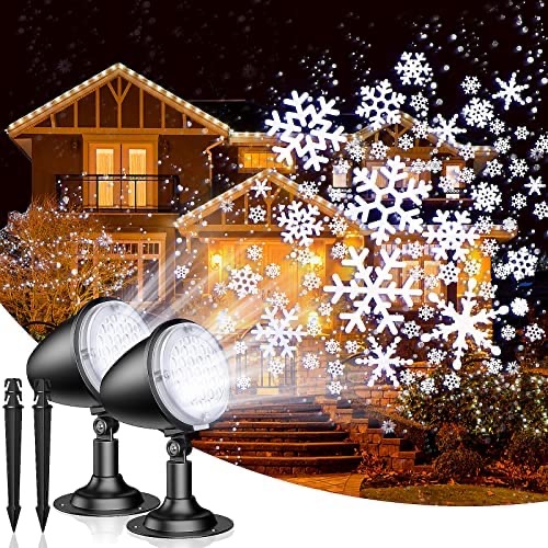 Amazon.com: Christmas Projector Lights Outdoor & Indoor, 【2 Packs】 Snowflake Projector Lights 【折后$18.99 Prime包邮】2件装 室内外防水圣诞雪花投影灯

折扣码: 449RU5HK