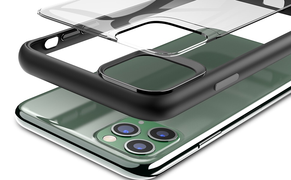 TOZO  超薄苹果手机壳 适用于99%的无线充电板 for iPhone 11 Pro Max Case 6.5 Inch (2019) Hybrid Soft Grip Matte Finish