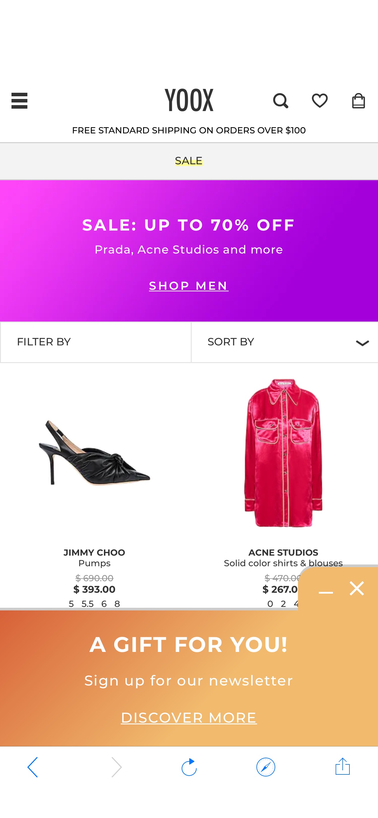 Women's Sale - YOOX 超多大牌美包，美鞋，配饰United States- Online, Fashion, Design, Shopping