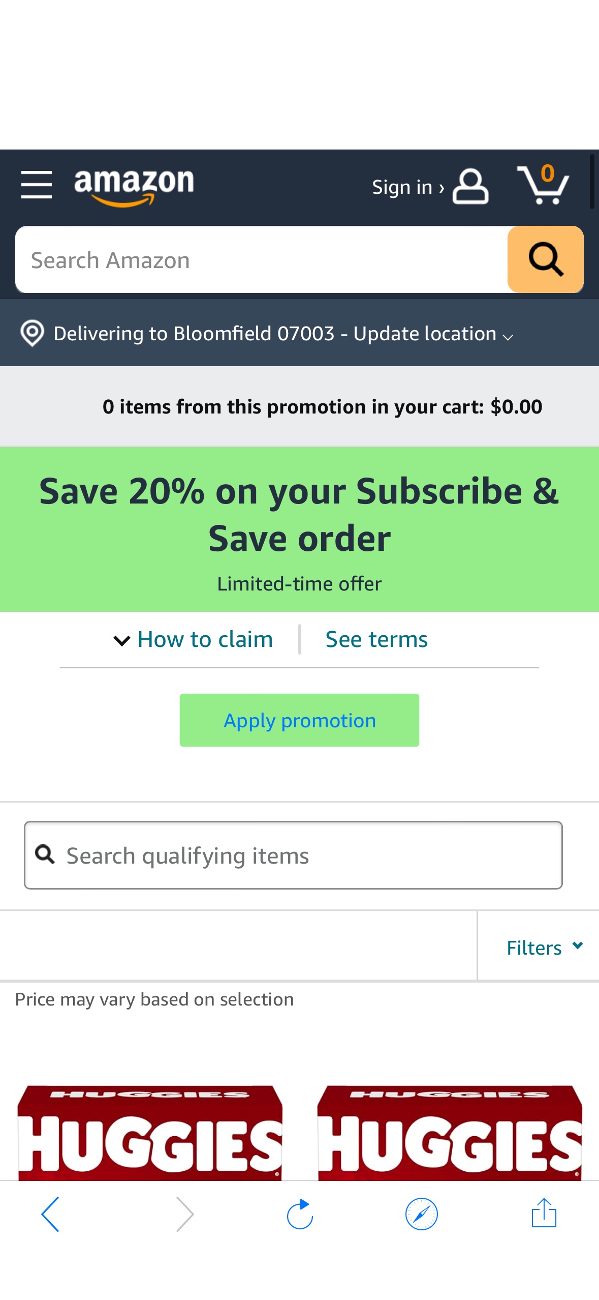 Amazon.com: Save 20% on your Subscribe & Save order promotion