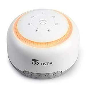 White Noise Machine, TKTK 36 Soothing Natural Sounds Machine with Night Light
