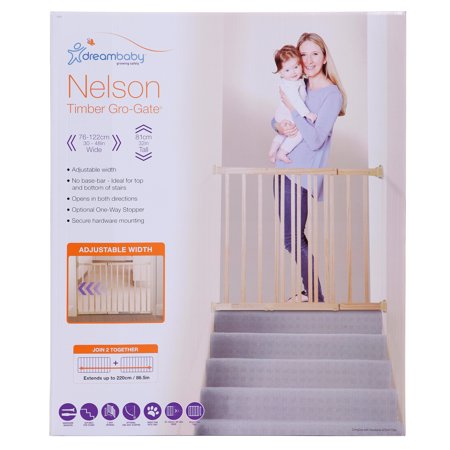 Dreambaby Nelson Gro-Gate® Expandable Wooden Walk Through Gate Fits Openings 30-48 inches - Walmart.com防护栏