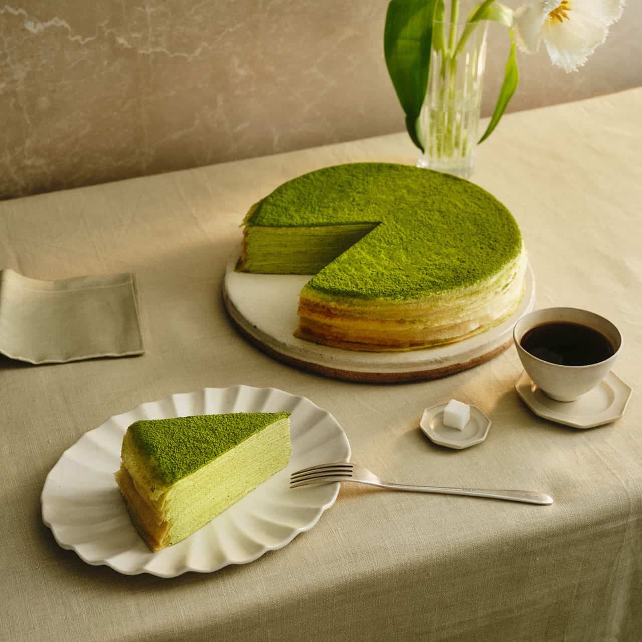 Green Tea Mille Crêpes - 9 inches · Lady M