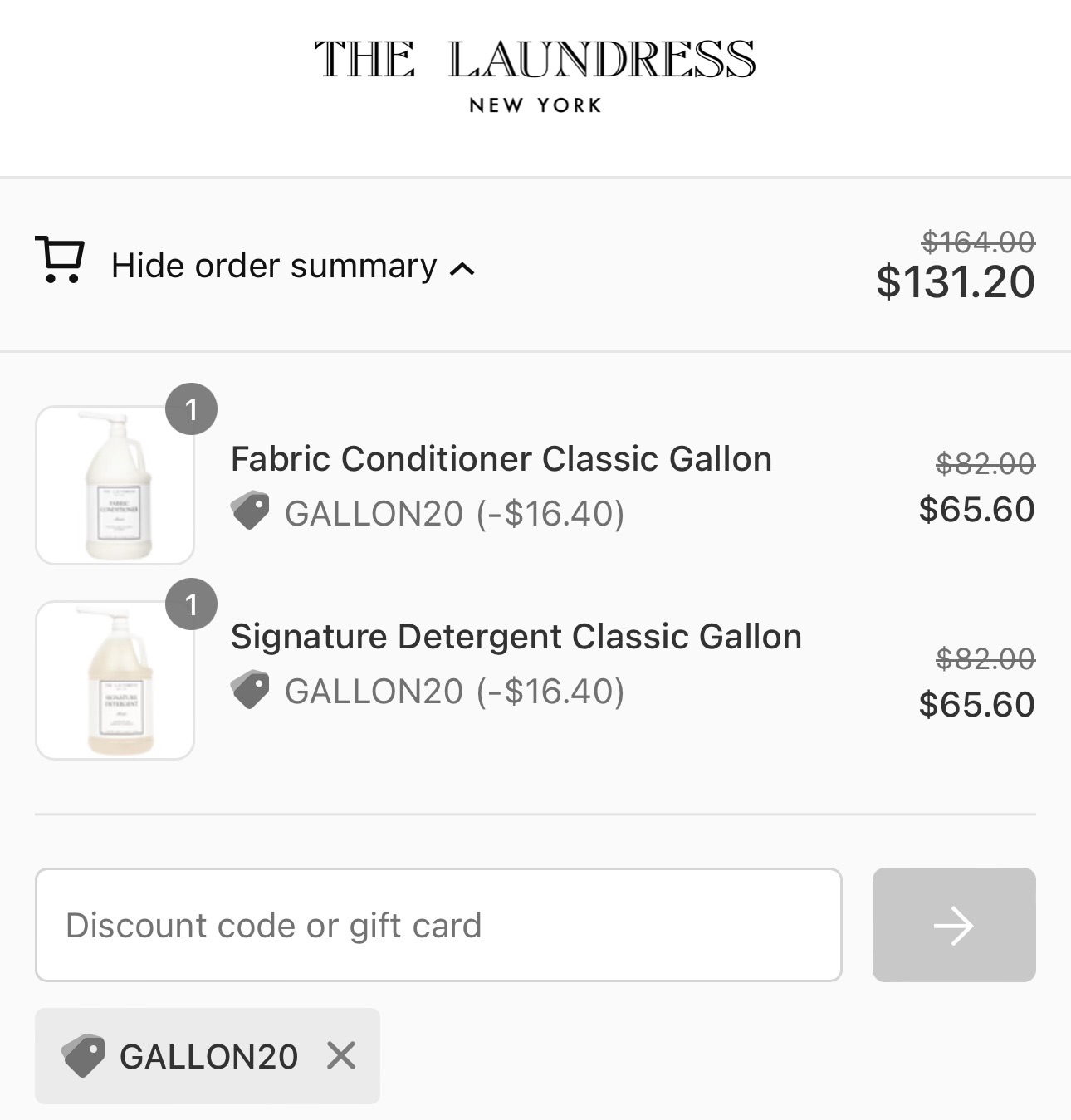 Gallons – The Laundress