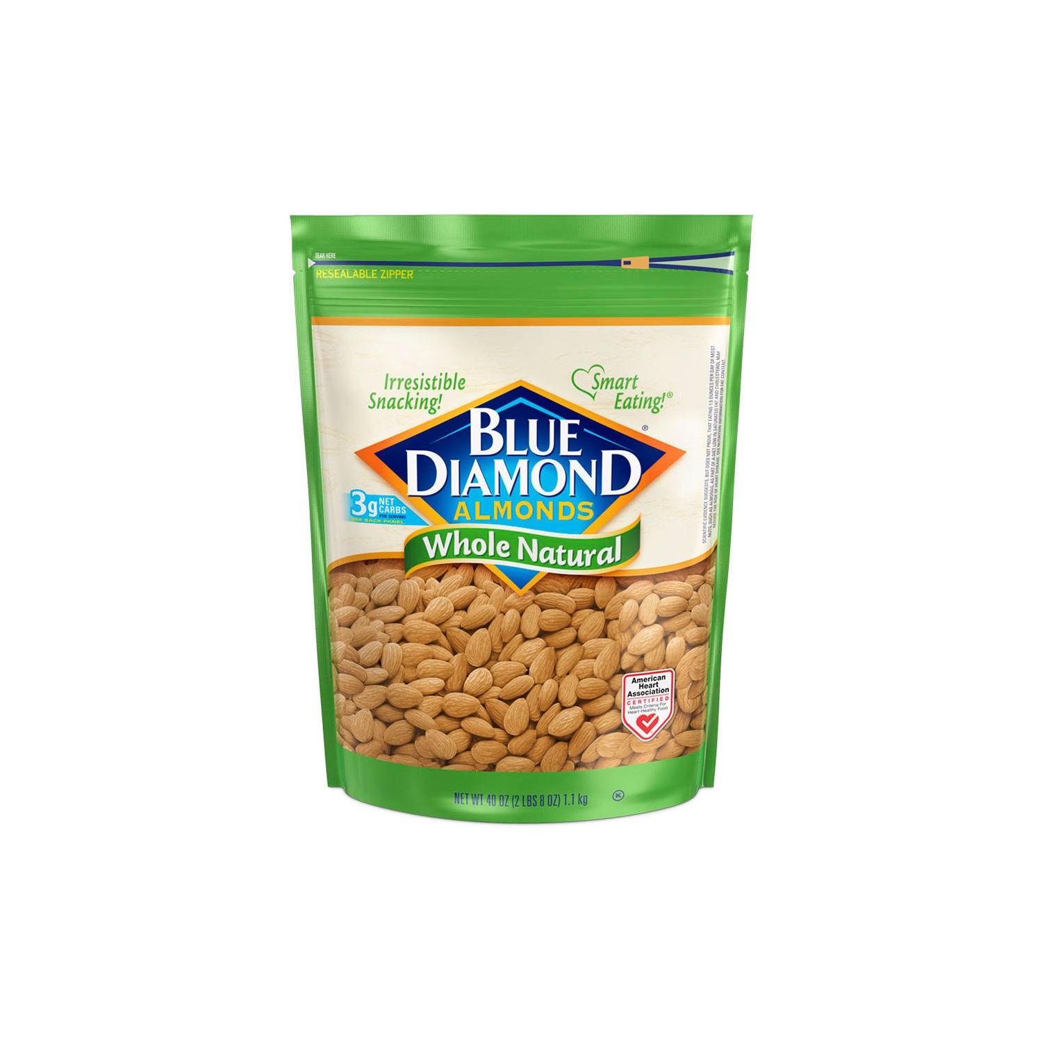 Blue Diamond Whole Natural Almonds (40oz) - 杏仁