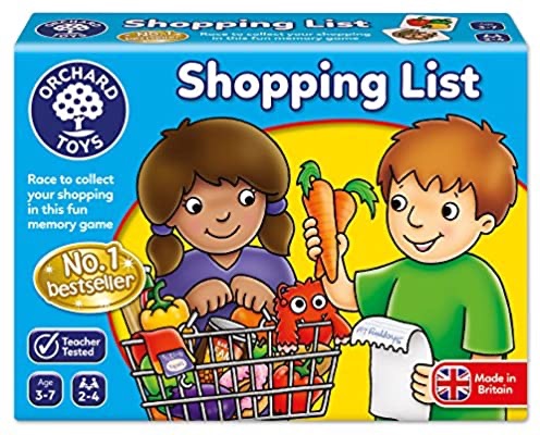 爆款儿童益智桌游购物清单Shopping List