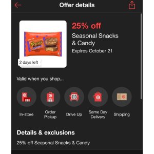 $10 Seasonal Snacks & Candy （Halloween Candy)