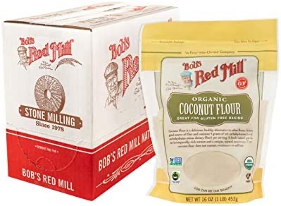 Amazon.com : Bob's Red Mill Organic Coconut Flour, 16-ounce (Pack of 4) : Grocery & Gourmet Food