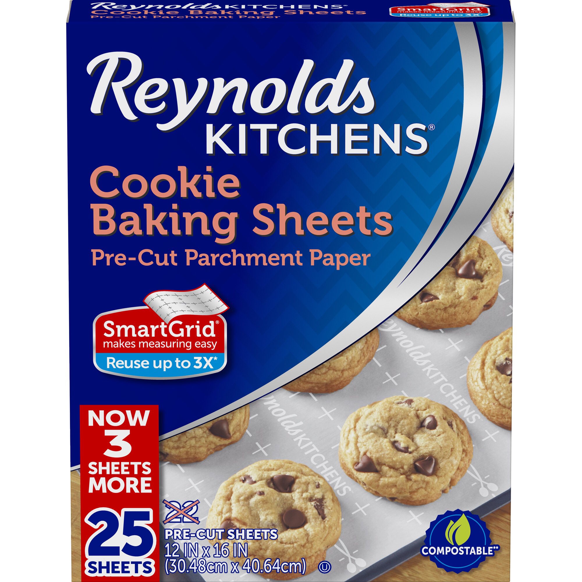 Reynolds Kitchens® Pre-Cut 烘焙纸 25 ct