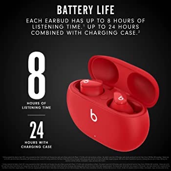 Amazon.com: Beats Studio Buds – True Wireless Noise Cancelling Earbuds – Compatible with Apple & Android, Built-in Microphone, IPX4 Rating, Sweat Resistant Earphones, Class 1 Bluetooth Headphones - Red : Electronics