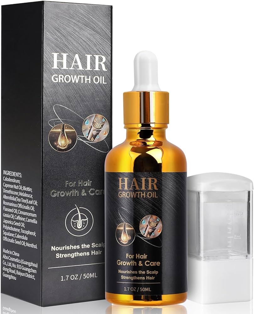 Amazon.com : 5% Minoxidil Hair Growth Oil - Rice Water for Hair Growth for Women & Men, hair loss treatments, hair oil for dry damaged hair and growth, Hair Growth Serum for Thicker Longer Fuller Heal