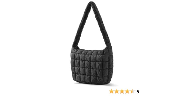 Quilted Tote Bag Quilted Bag Puffer Bag Puffy Tote Bag for Women Lightweight Shoulder Bag Puffer Purse Crossbody