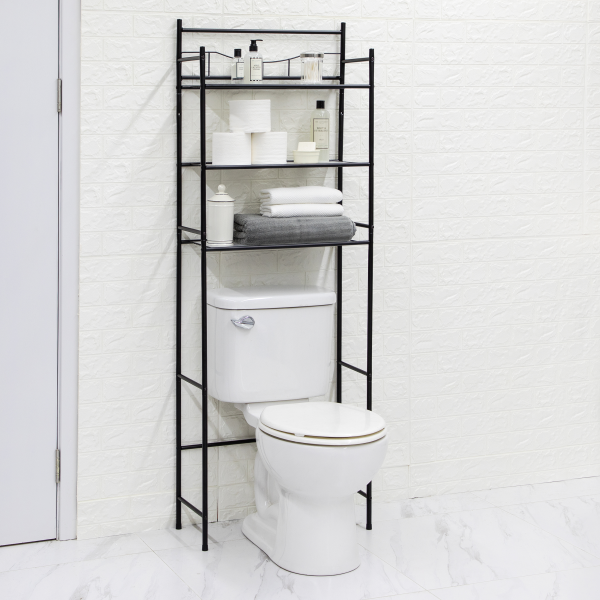 Mainstays 3-Shelf Bathroom over the Toilet Space Saver with Liner