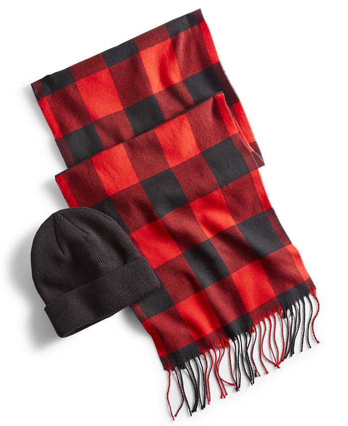 Club Room Men's Beanie & Scarf Set, Created for Macy's & Reviews - All Accessories - Men - Macy's