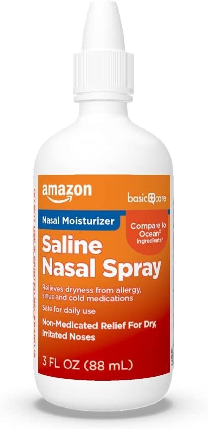Premium Saline Nasal Moisturizing Spray, 3 Fluid Ounces