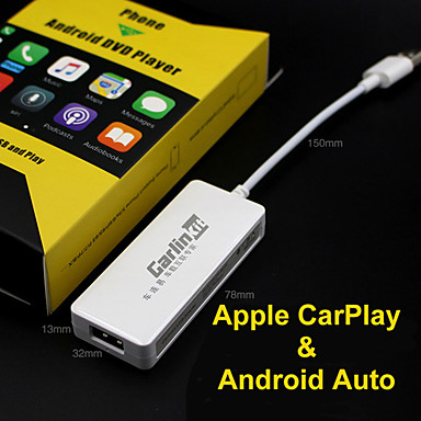 Carplay 智能链接有线 USB ，CarPlay Dongle 适用于 Android IOS 手机