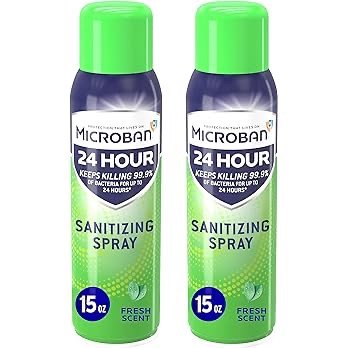 Microban 24 小时消毒喷雾 15oz 2瓶装