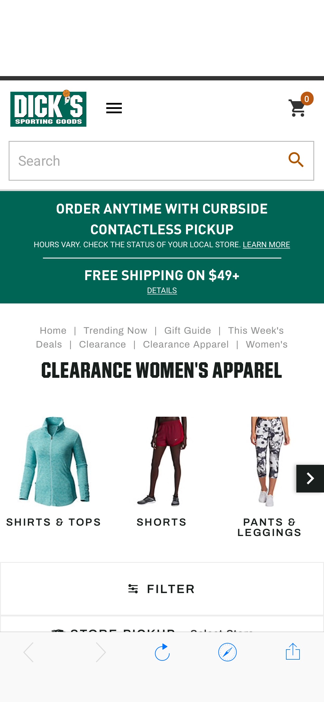 Women's Workout Clothes Clearance | Curbside Pickup Available at DICK'S