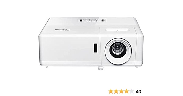 Optoma UHZ45 4K UHD Laser Home Theater and Gaming Projector | 3,800 Lumens for Lights-On Viewing | 240Hz Refresh Rate and Ultra-Low 4ms Response Time, White