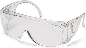 Amazon.com: Pyramex Solo Jumbo Safety Eyewear Clear Lens Clear Frame : Tools &amp; Home Improvement