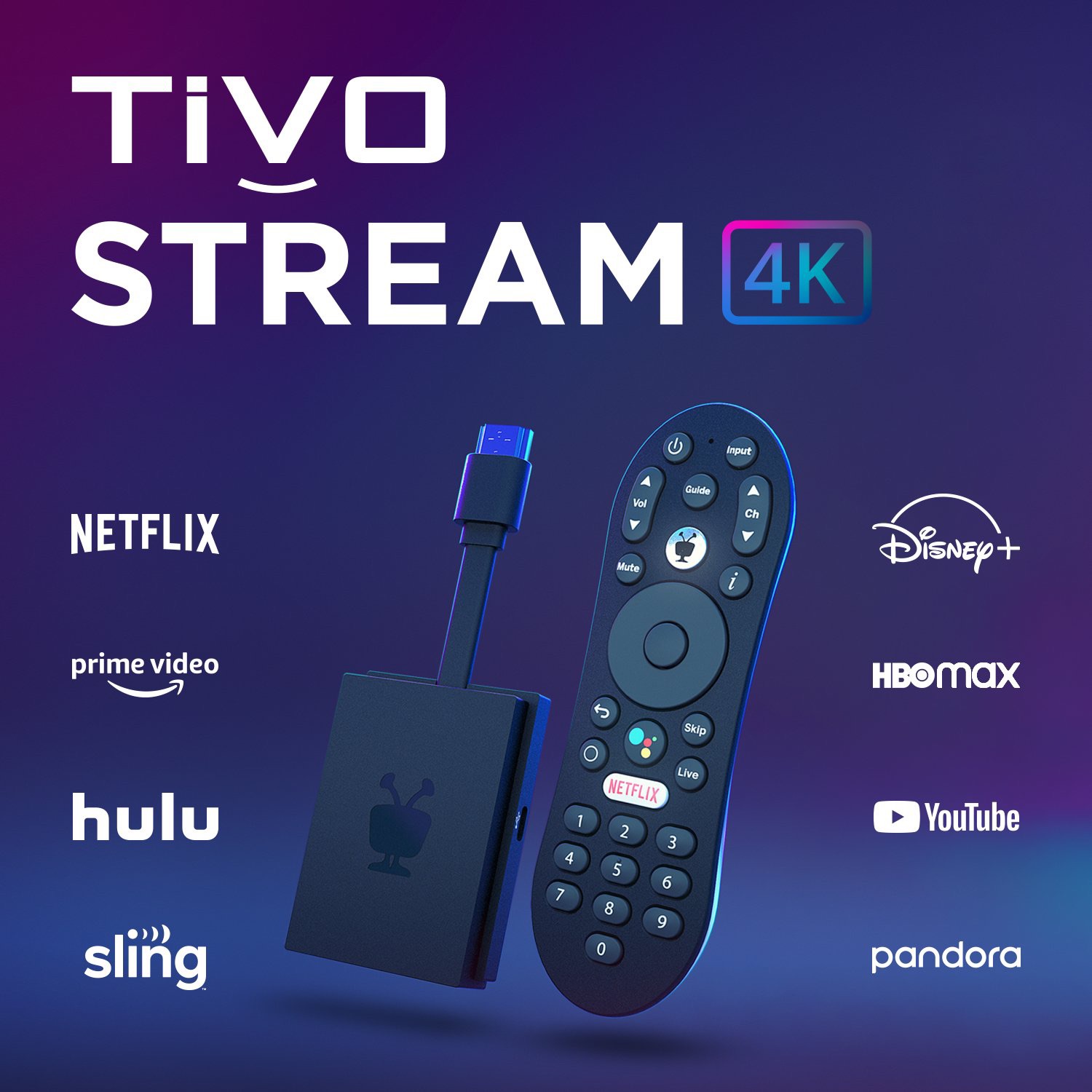 TiVo Stream 4K 电视盒子 支持 Dolby Vision HDR and Dolby Atmos Sound AndroidTV 9.0系统