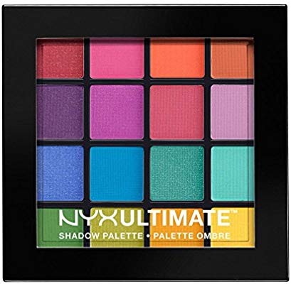 Amazon.com: NYX PROFESSIONAL MAKEUP ultimate shadow palette, eyeshadow palette, brights (1 count): Beauty彩妆眼影盘