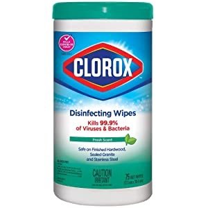 Disinfecting Wipes, Bleach Free Cleaning Wipes - Fresh Scent, 75 Count