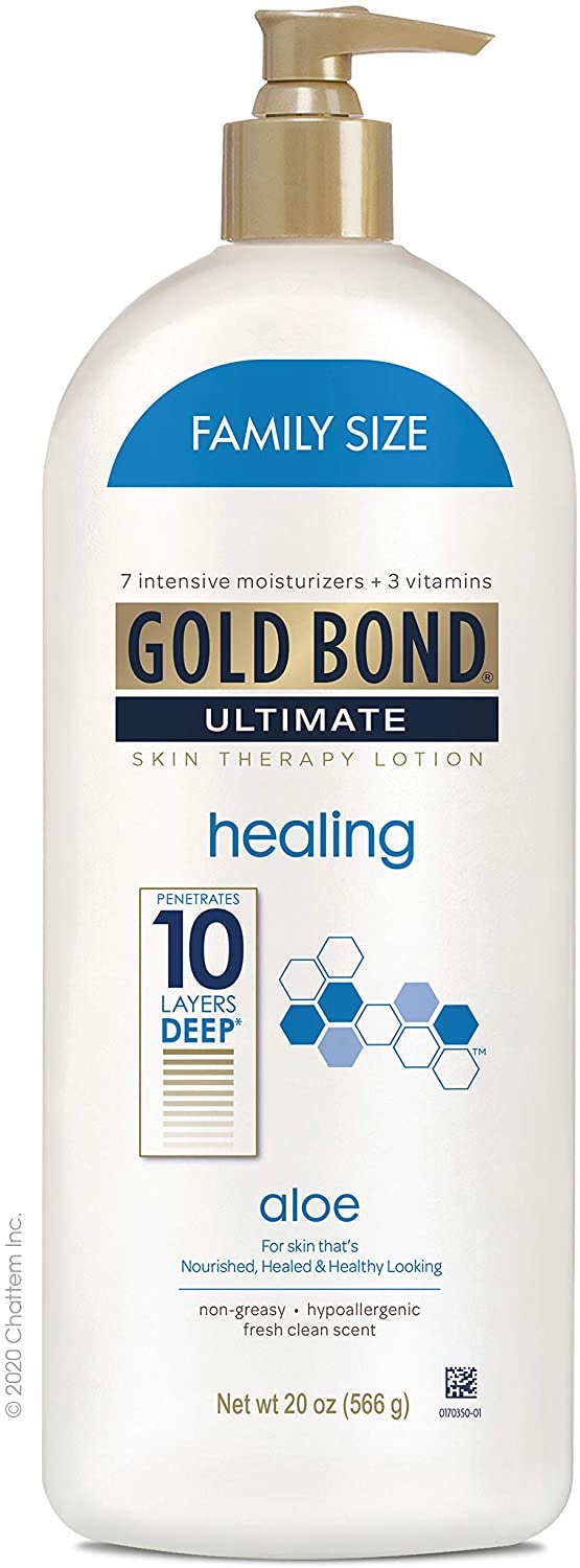 Amazon.com: Gold Bond Ultimate Healing Skin Therapy Lotion with Aloe, Family Size, 20 Ounces: Beauty 身体修复乳