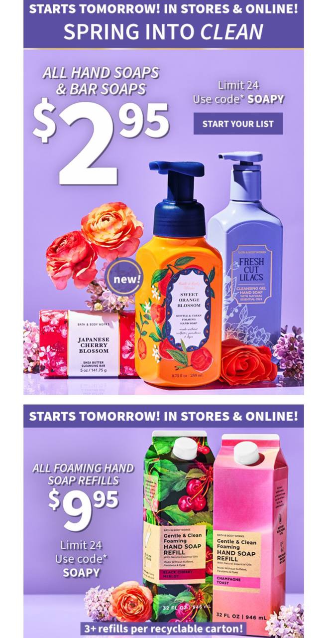 Skin Care and Body Care | Bath & Body Works Tomorrow at Bath and Body Works!