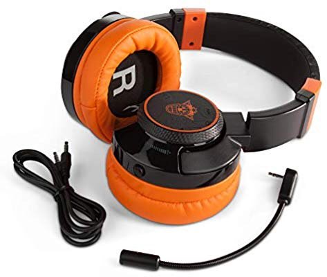 PowerA Crash Team Racing游戏耳机，橙色主题设计