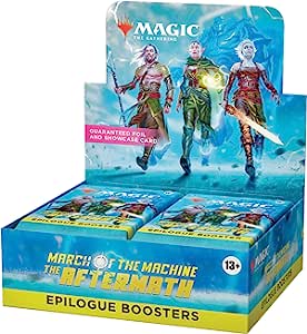 Amazon.com: Magic: The Gathering March of the Machine: The Aftermath Epilogue Booster Box | 24 Packs (120 Magic Cards) : Toys &amp; Games