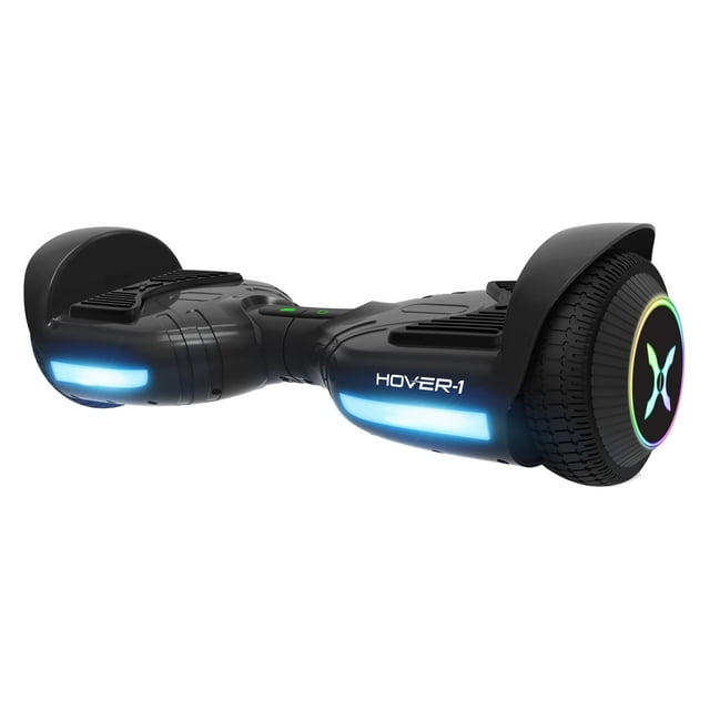 Hover-1 Blast Hoverboard, LED Lights, 160 lbs Max Weight, 7 mph Max Speed, Black - Walmart.com