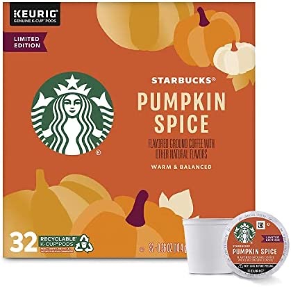 Amazon.com: Starbucks Limited Edition Flavored Coffee K-Cups, Pumpkin Spice, 32 CT (Pack of One) : Grocery & Gourmet Food