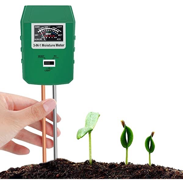 Bearbro 3合1土壤监测仪 及时监测湿度、PH值、阳光水平