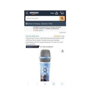 $15.99 Frozen II 宝宝麦克风