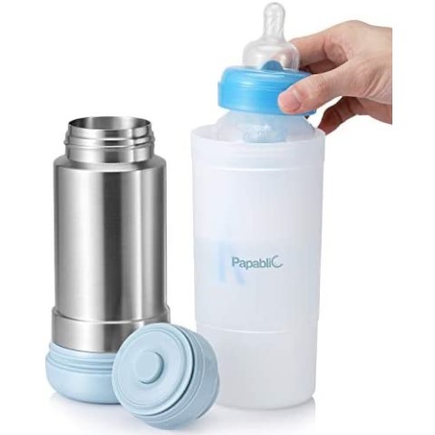 新史低价：Papablic 迷你便携式旅行婴儿奶瓶加热器
