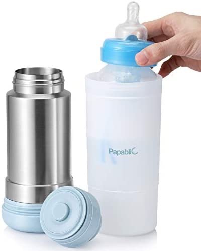 Papablic Mini Portable Travel Baby Bottle Warmer