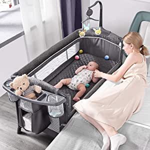 $198.99 ADOVEL 寶寶床 Baby Bassinet Bedside Crib