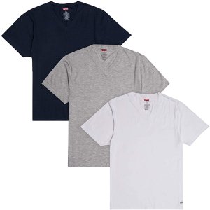 Levi's 男士纯棉短袖T恤 3件装