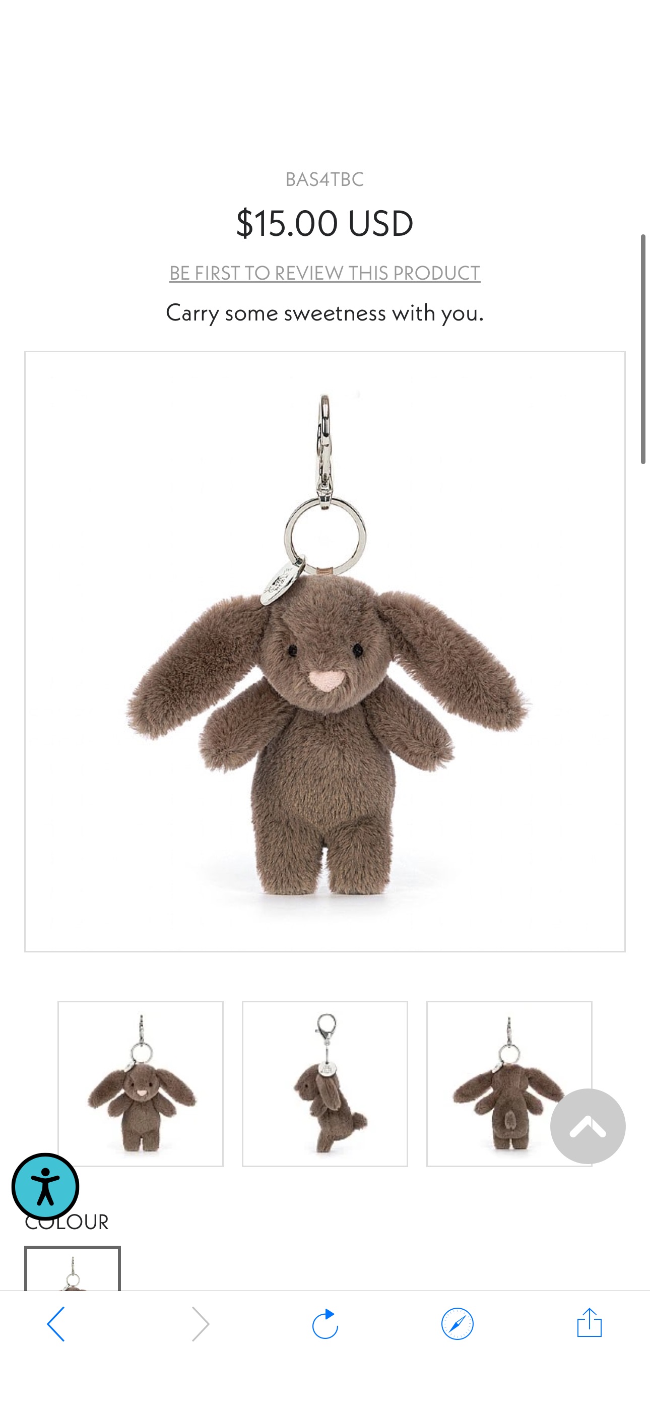 Bashful Bunny Truffle Bag Charm | Bag Charms | Jellycat