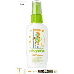 $4.99 儿童驱蚊虫喷雾 Babyganics Travel Size Bug Spray, 2oz, Packaging May Vary: Health & Personal Care