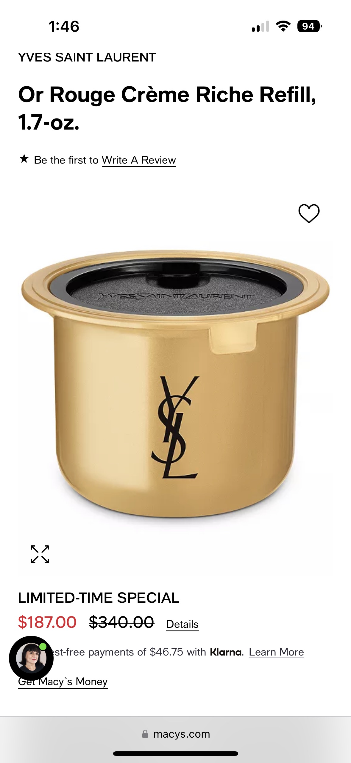 Yves Saint Laurent Or Rouge Crème Riche Refill, 1.7-oz. & Reviews - Skin Care - Beauty - Macy's