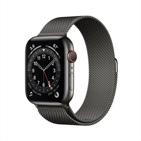 Apple Watch Series 6 不锈钢蜂窝数据版 米兰尼斯表带